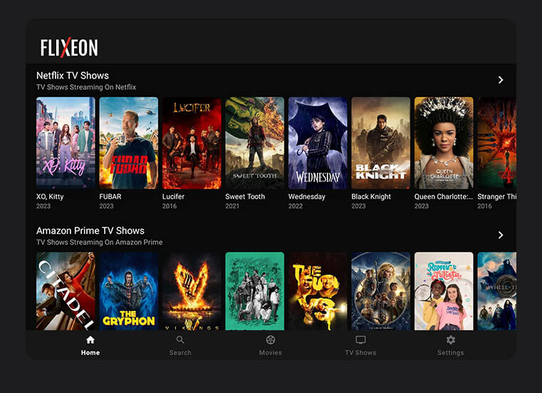 free streaming app flixeon